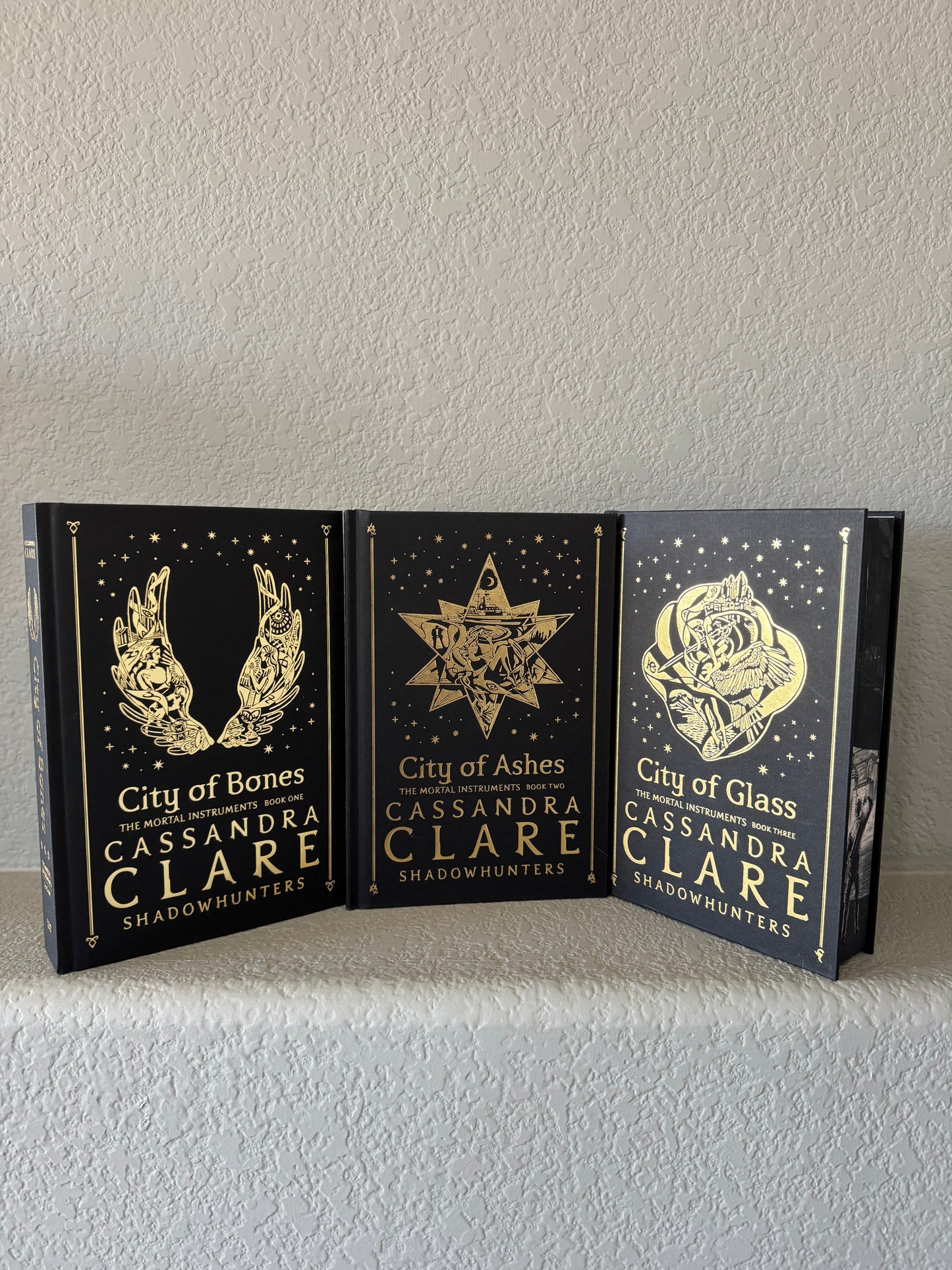 Fairyloot editions The Mortal Instruments books 1-3 by Cassandra Clare