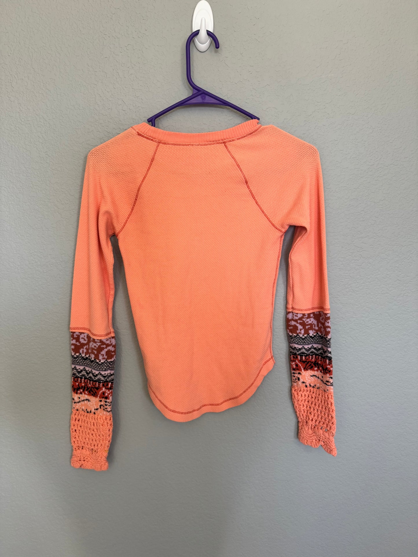 Free People Small my way cuff thermal long sleeve