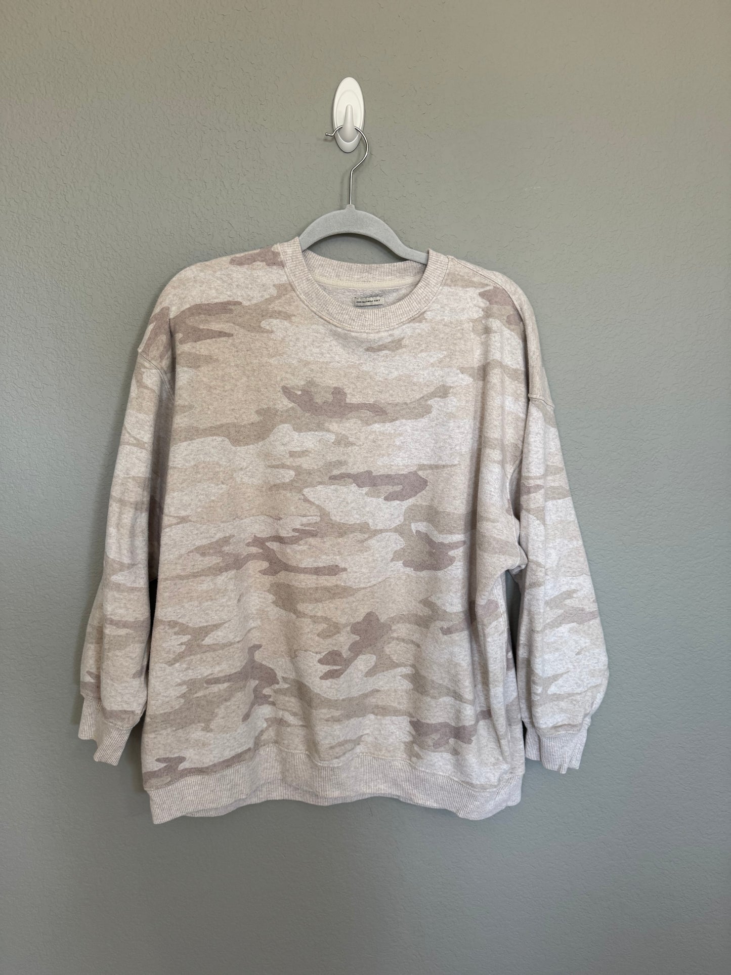 Aerie Neutral Camo Pullover