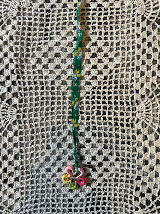 Groovy Green Charm Bookmark