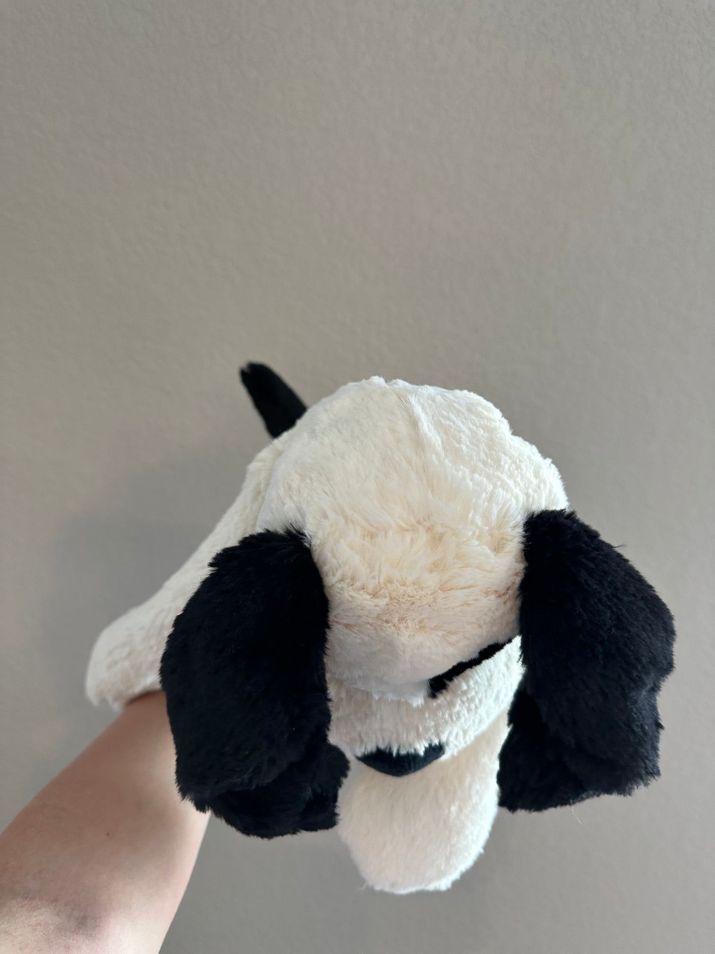 Jellycat Bashful Black & Cream Puppy Large 20”