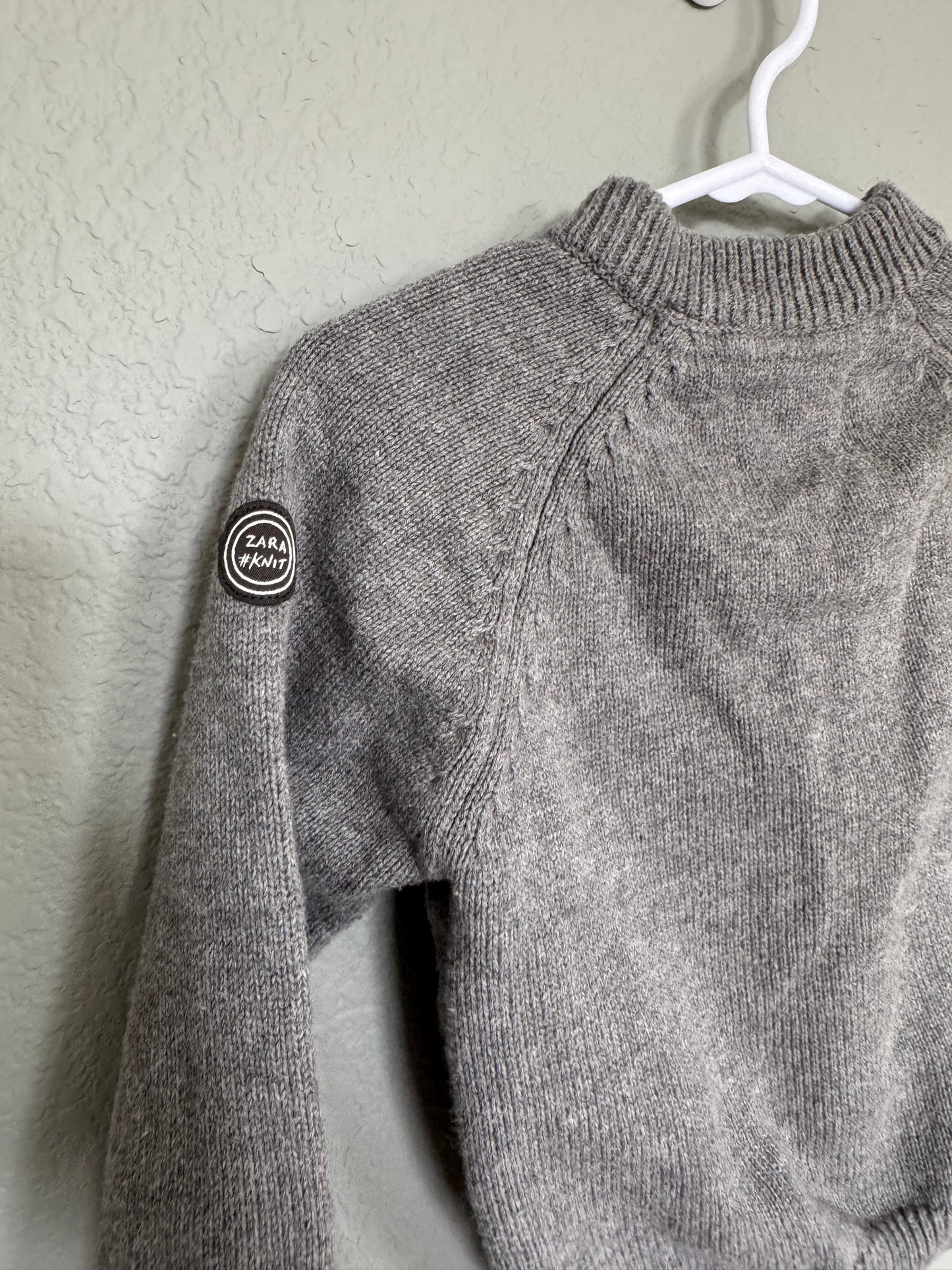 Zara baby knit wear quilted zip up