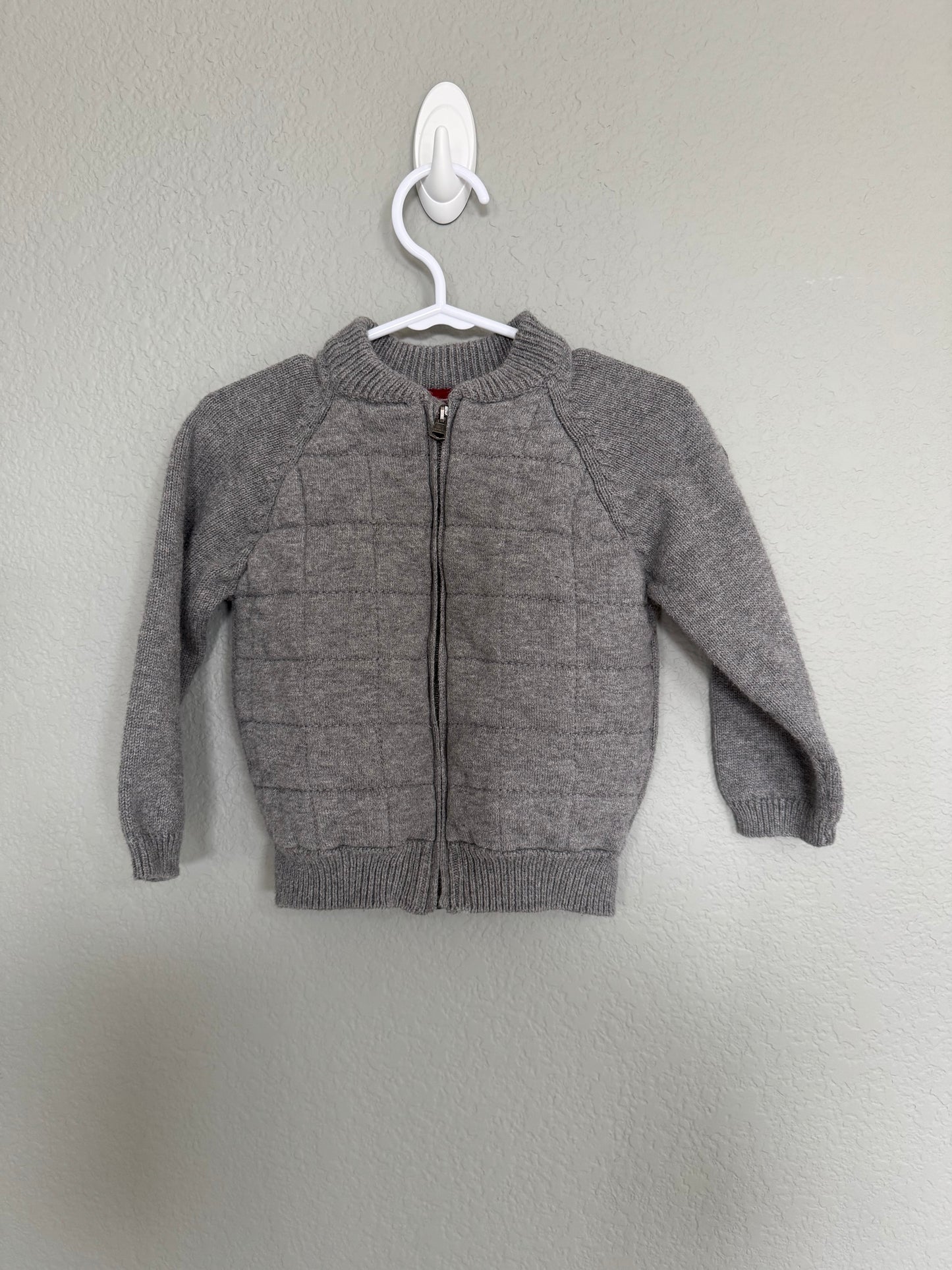 Zara baby knit wear quilted zip up