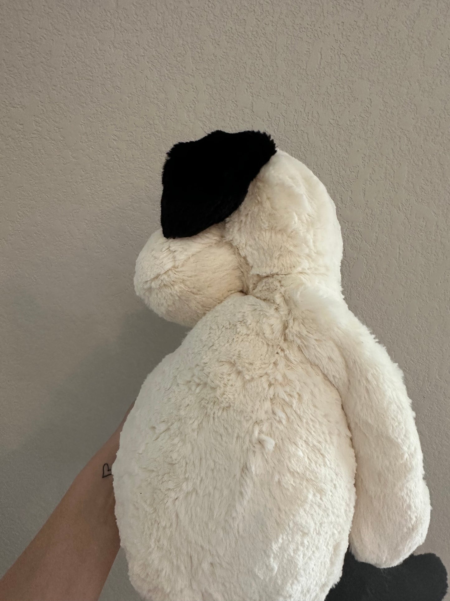 Jellycat Bashful Black & Cream Puppy Large 20”