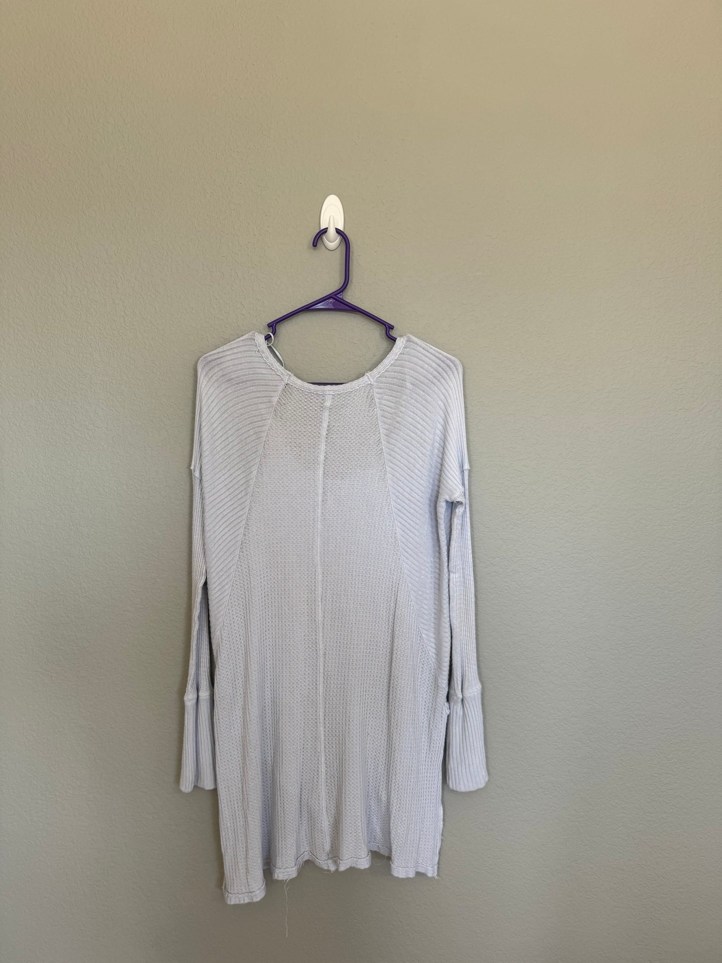 Free People Medium light blue thermal long sleeve