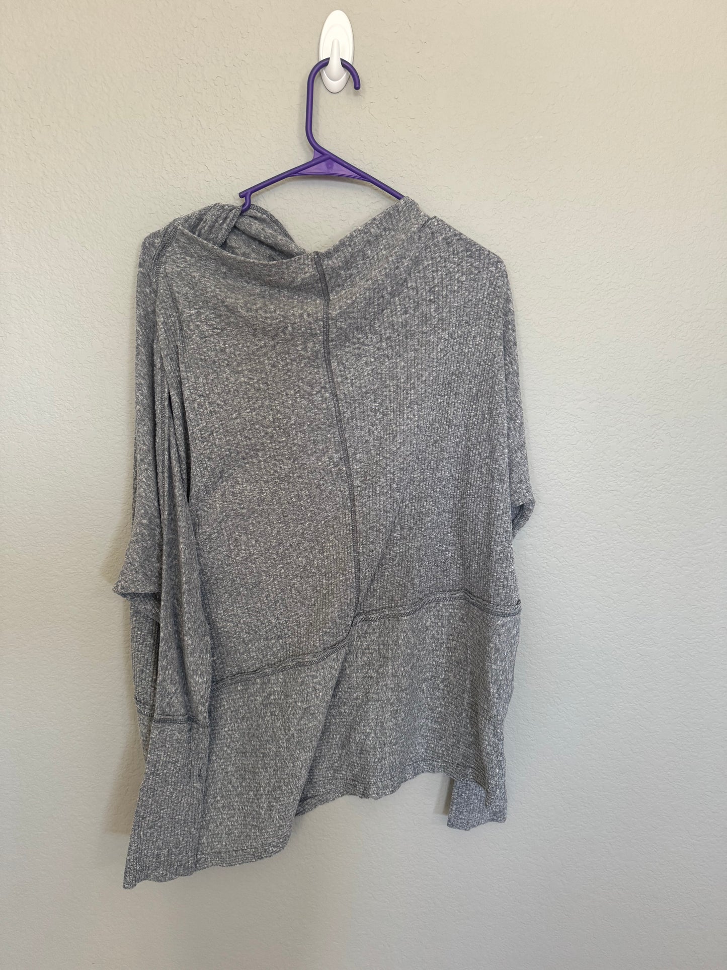 Free People Grey Cowl Neck Long sleeve