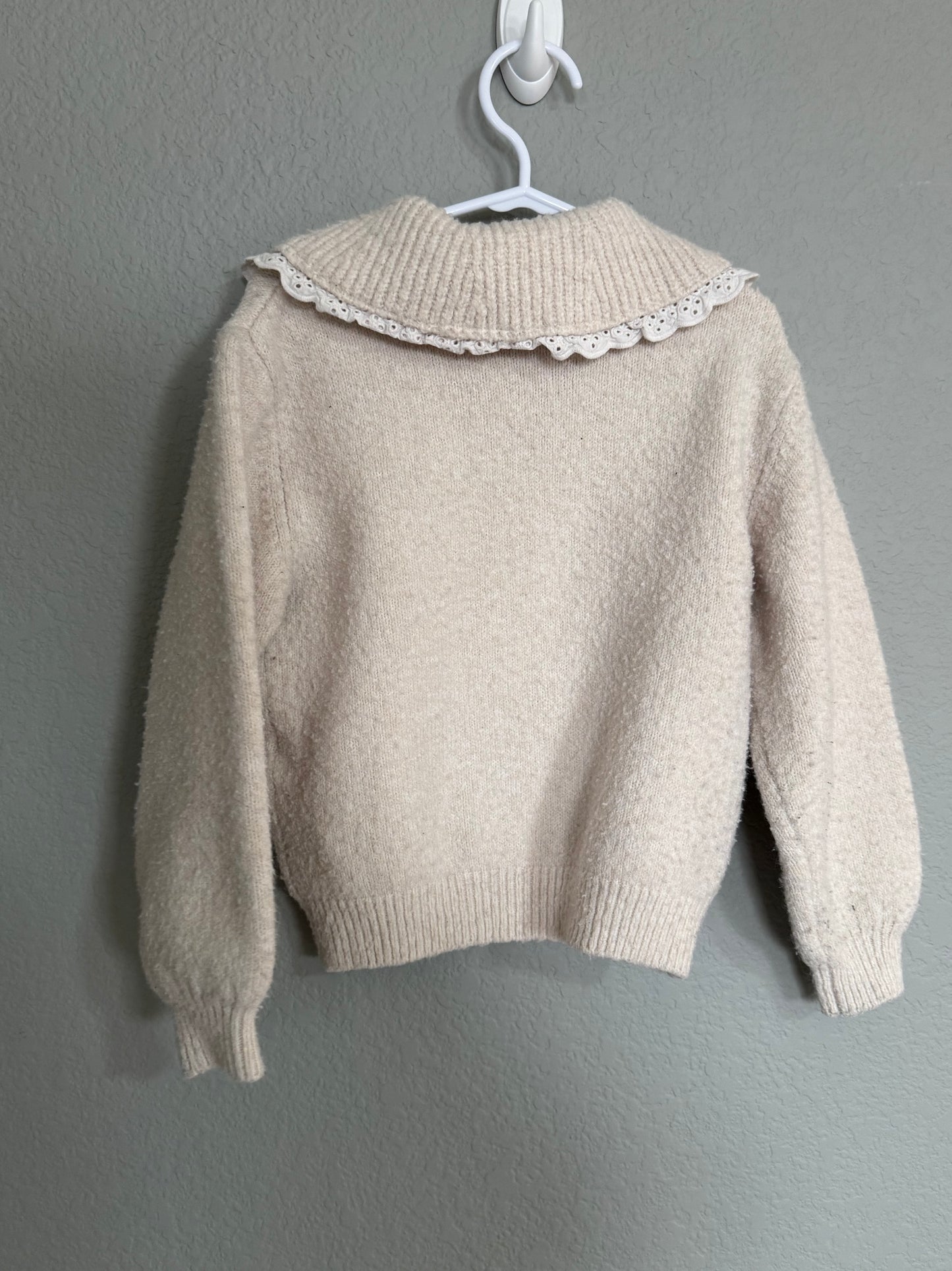 Zara Knit Peter Pan Collar Sweater