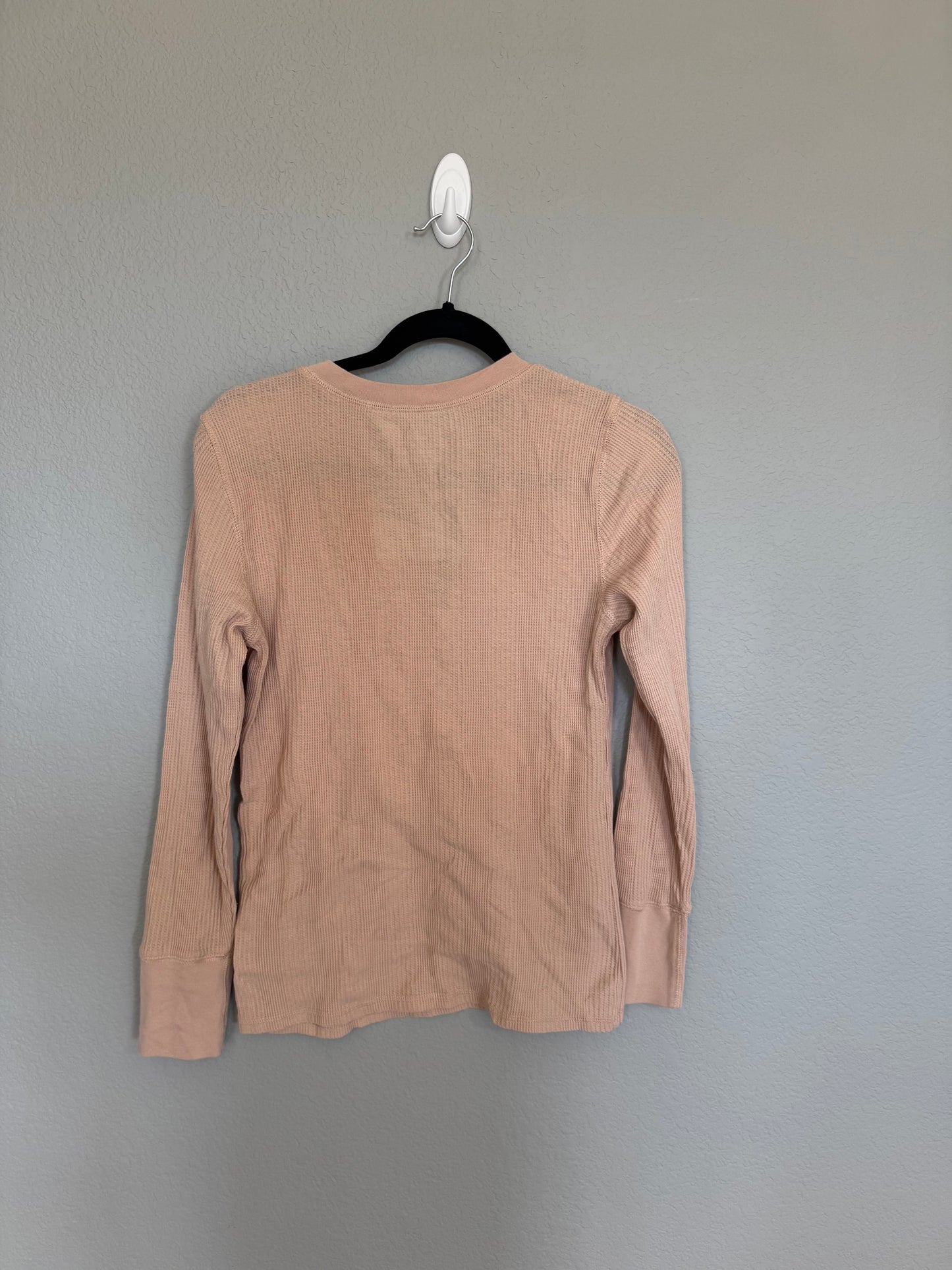 Aerie Heart-Eyes Waffle Henley Long Sleeve