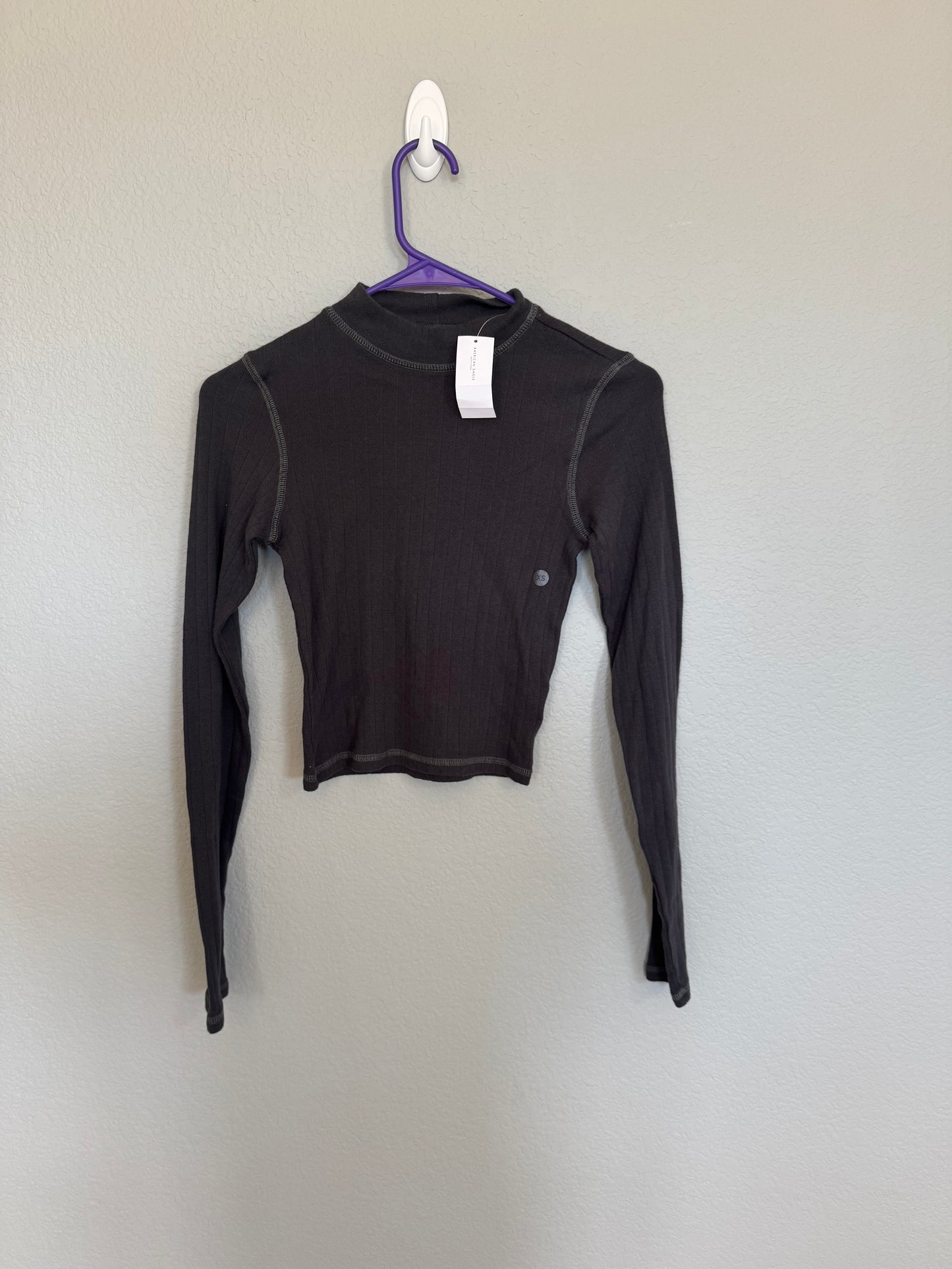 American Eagle Mock Neck Long Sleeve New