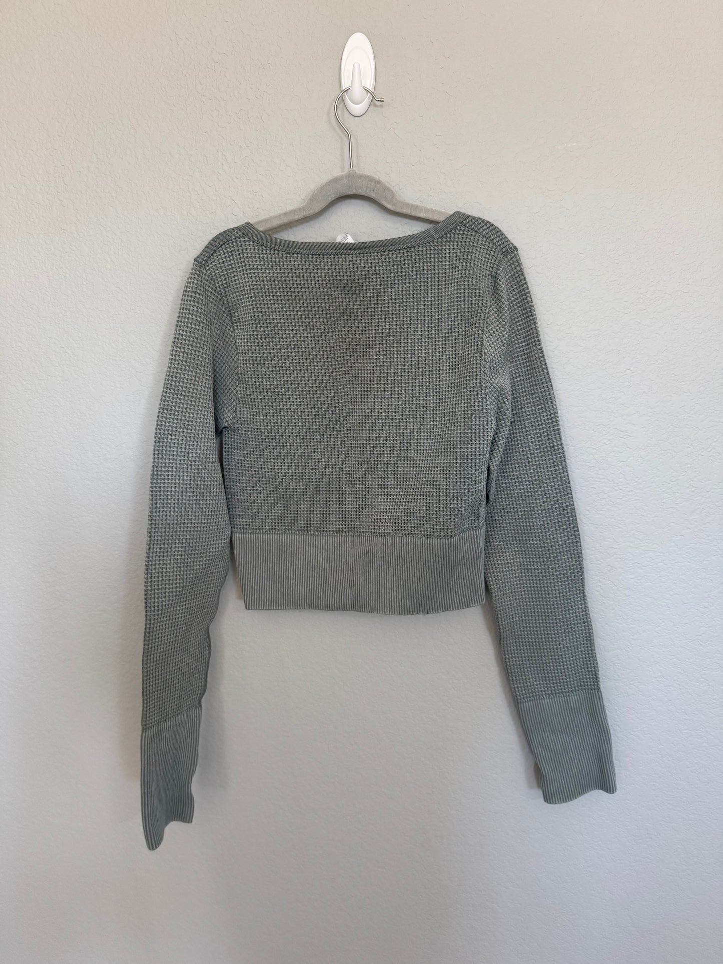 Aerie Offline Waffle Cropped long Sleeve