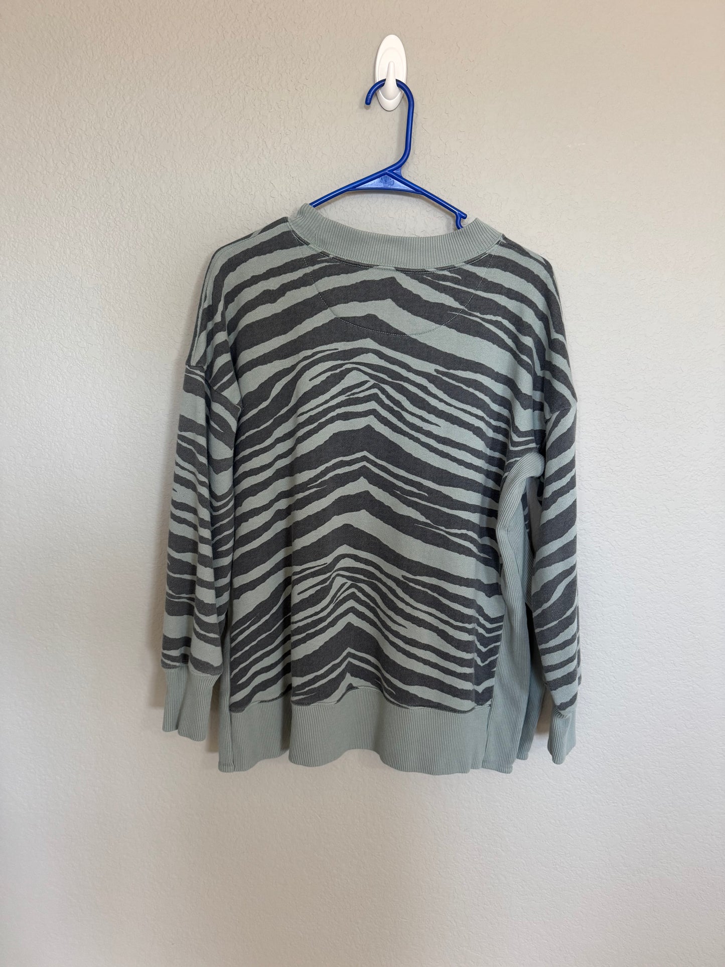 Aerie Zebra Striped Pullover Sweater